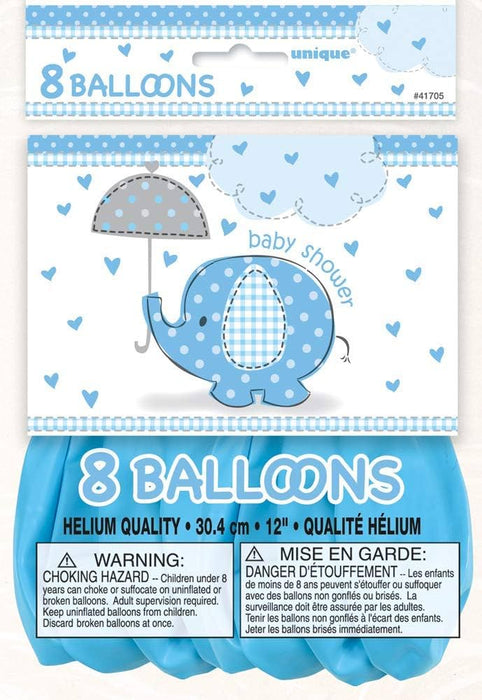 Luftballon Ø30cm Elephant Blau 30cmØ 8Stück