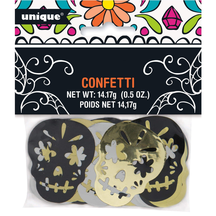 Konfetti Metall 14g Skull Day of the Dead