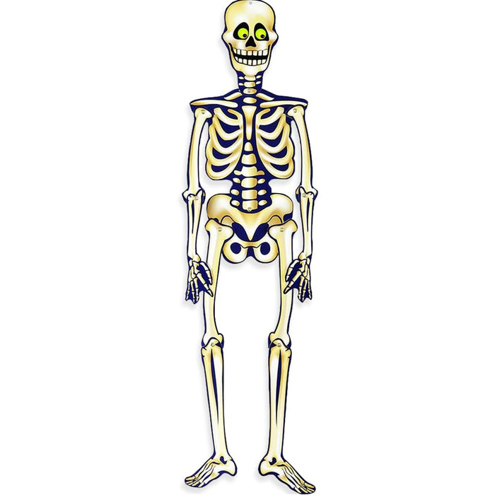 CutOut Halloween Hänge Skelett 87cm