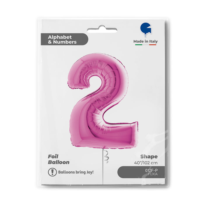 Riesenzahl Folienballon 40"/102cm | Pink #2