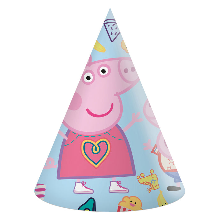 Partyhüte Peppa Pig | 6 Stück
