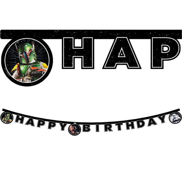 Banner Happy Birthday Star Wars | FSC