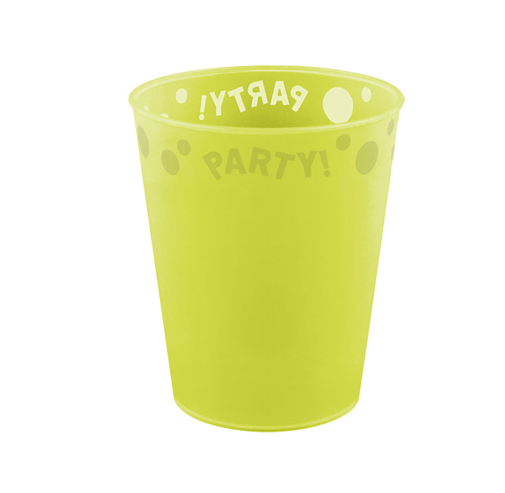 Mehrweg Becher 250 ml | 1 Stück Gelb fluoreszierend