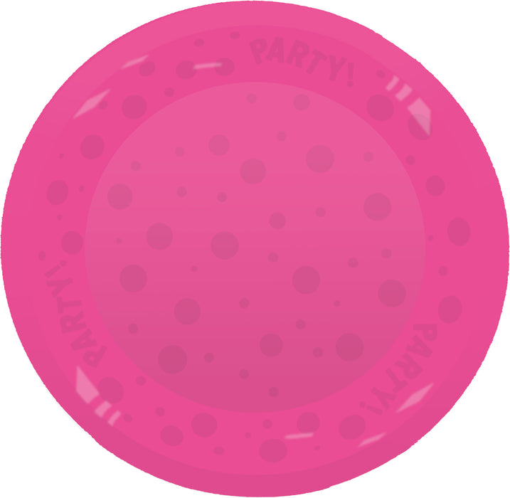 Mehrweg Teller 21 cm | 1 Stück Pink fluoreszierend