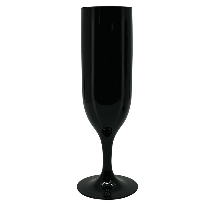 Mehrweg Champagnerglas | 2 Stück Schwarz