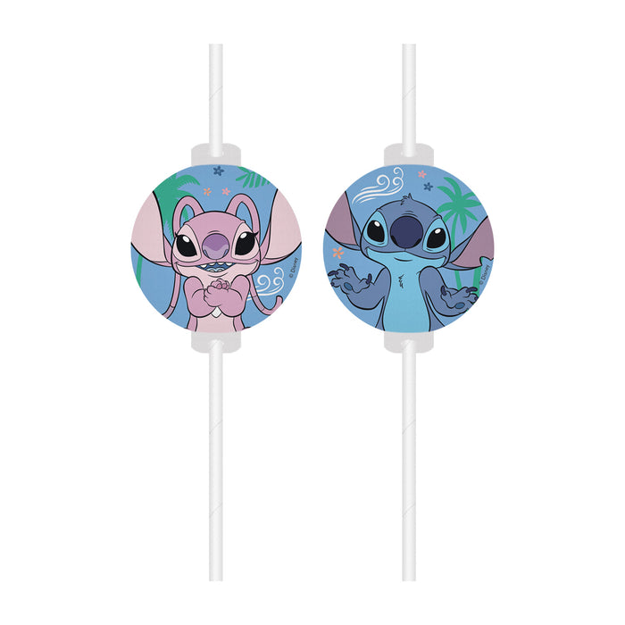 Trinkhalme Stitch & Angel | 4 Stück FSC