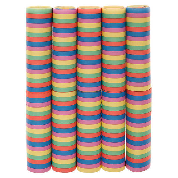 Luftschlangen "Bunt" | 4m / 10 Rollen