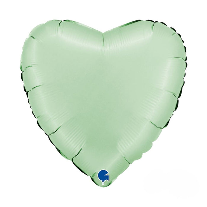 ABC18 Uni Herz 46 cm ø | Satin Glazed Mint