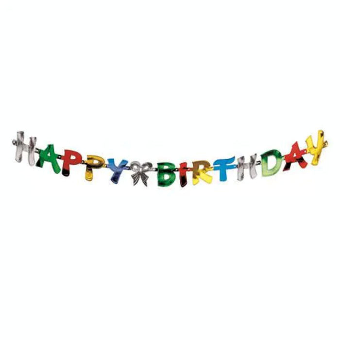 Buchstabengirlande Happy Birthday 1,4 m | Multicolor