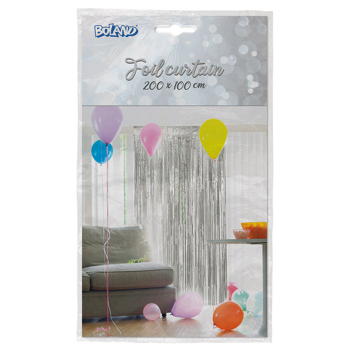 Türvorhang "Metallic" 200 x 100 cm | Silber