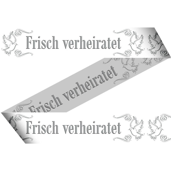 Absperrband PVC Frisch verheiratet 15m