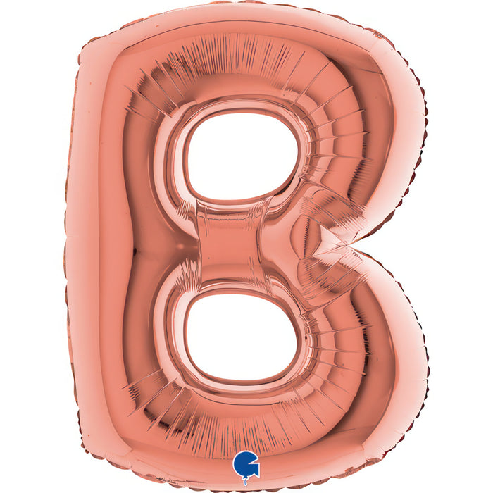 Riesenbuchstabe Folienballon 40"/102cm | Rosegold #B