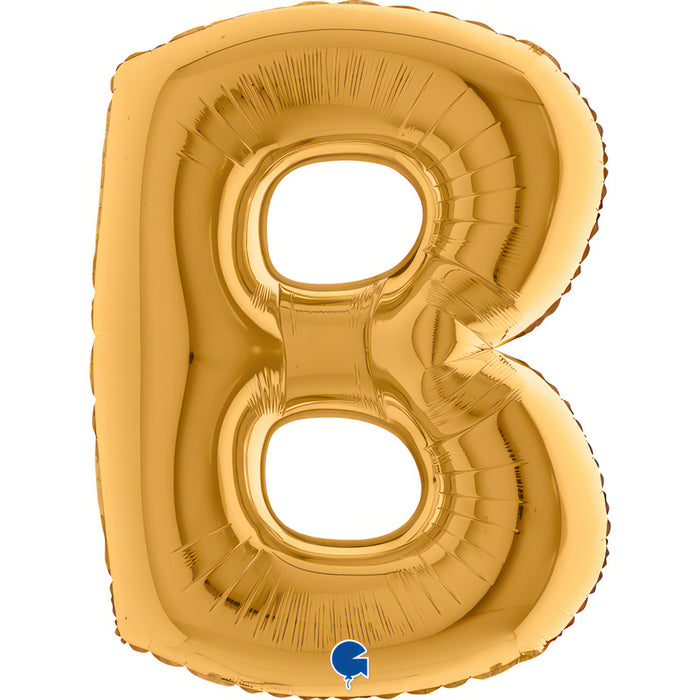 Riesenbuchstabe Folienballon 40"/102cm | Gold #B
