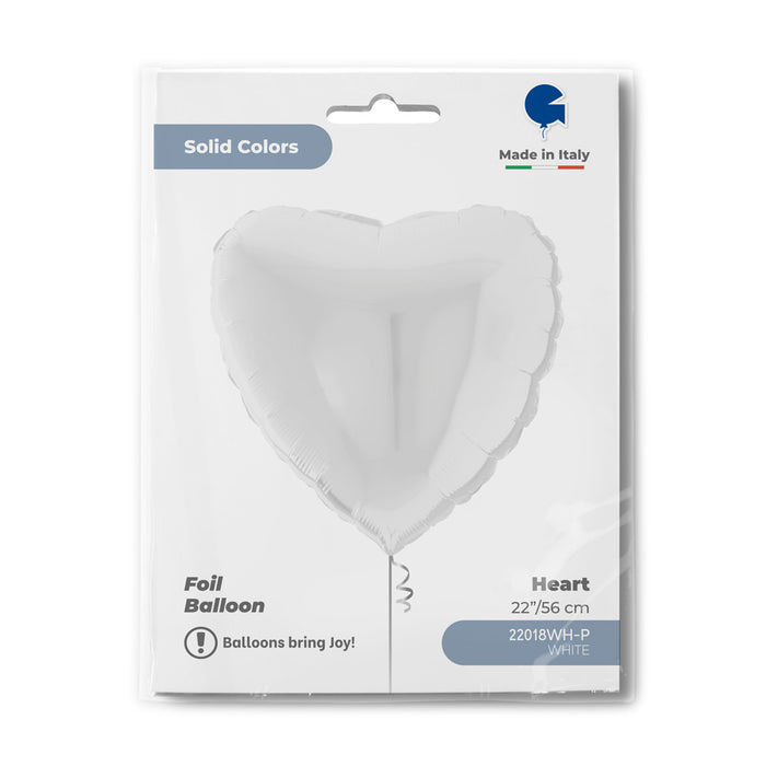 ABC22 Uni Herz 56 cm ø | Weiß