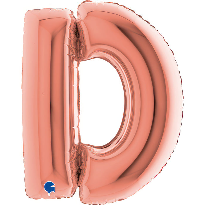 Riesenbuchstabe Folienballon 40"/102cm | Rosegold #D