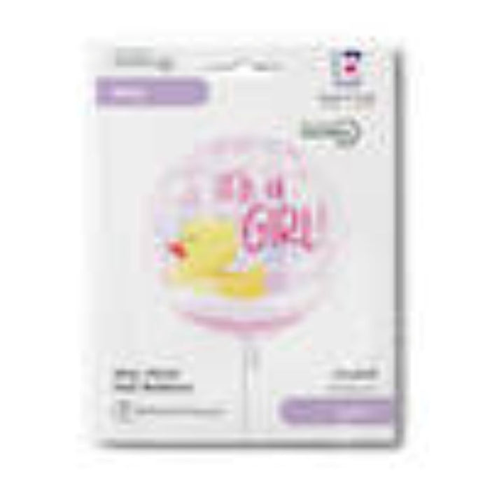 ABC18 Folienballon Ente "It´s a Girl"  | Ø 46 cm