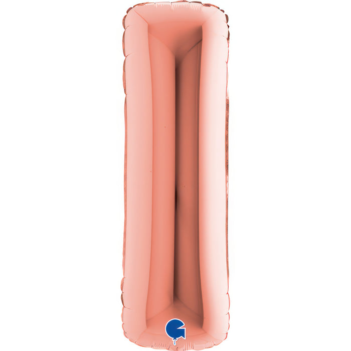 Riesenbuchstabe Folienballon 40"/102cm | Rosegold #I