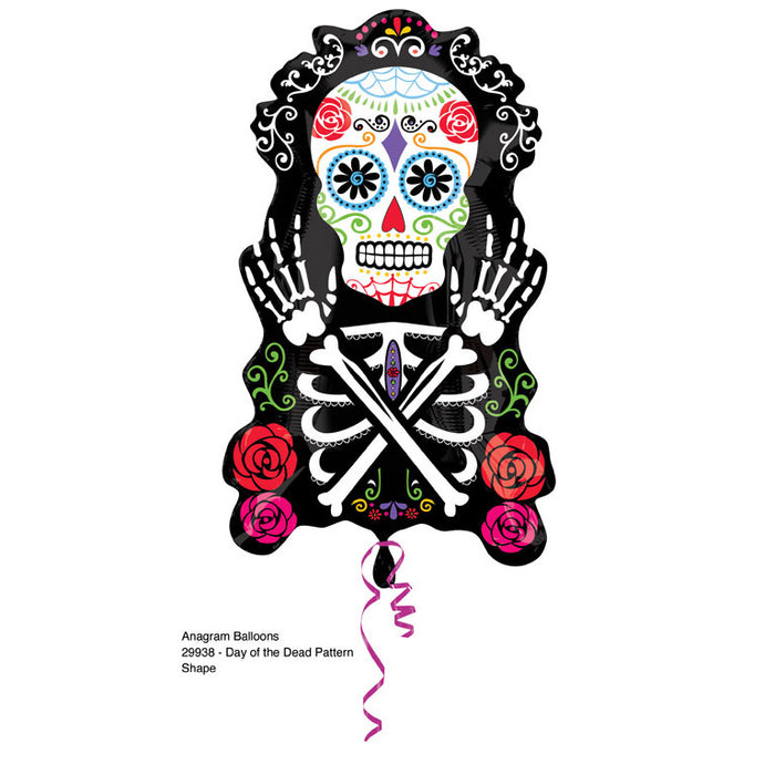 Shape Folienballon "Day of the Dead" Halloween | 88 cm