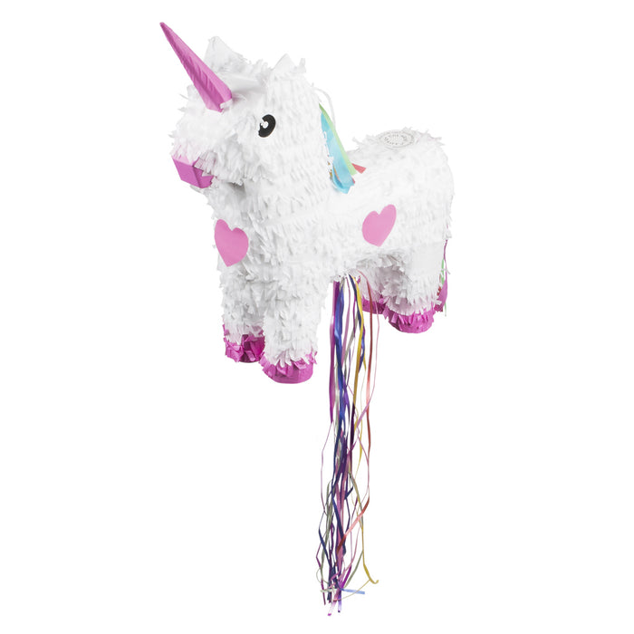 Zieh Pinata "Einhorn" Weiß | 47 x 39 cm