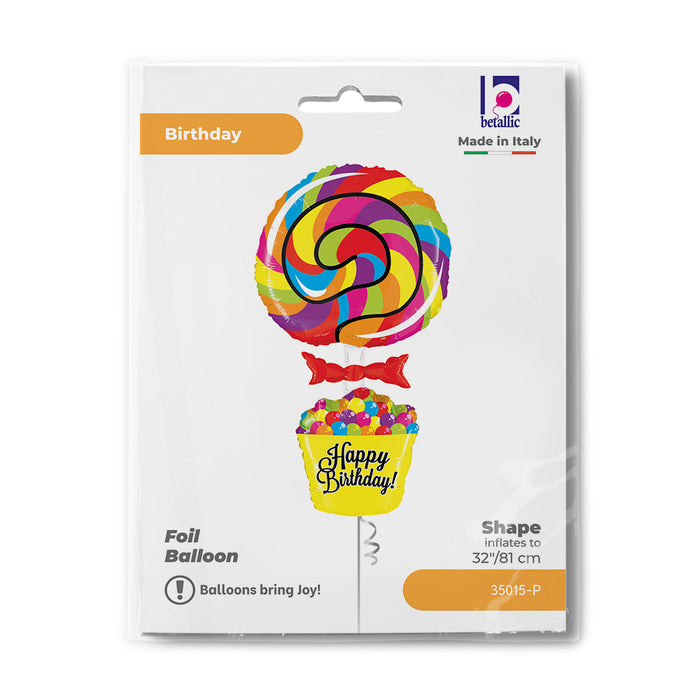 SuperShape Folienballon "Lollipop" | 101 cm