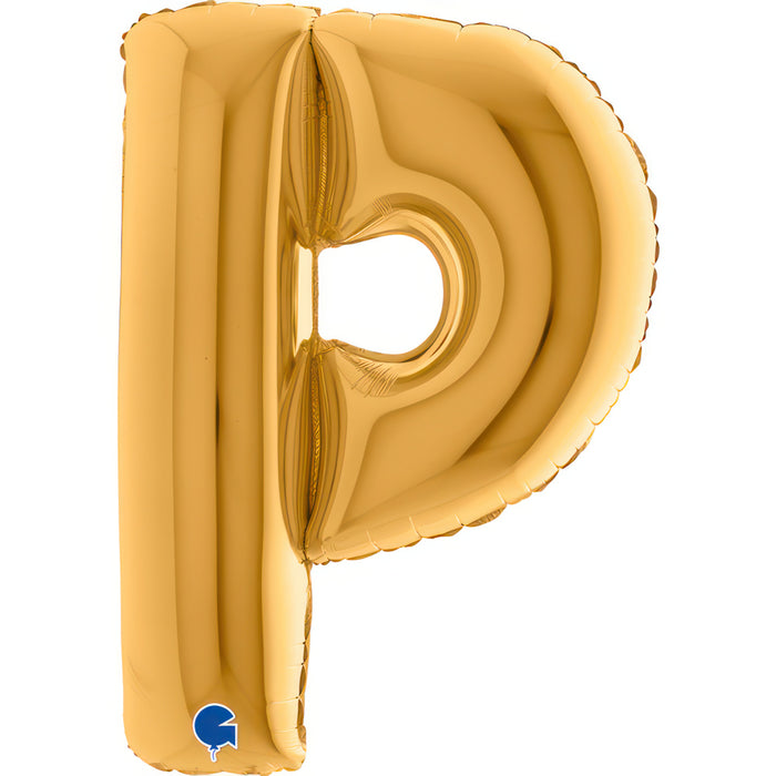 Riesenbuchstabe Folienballon 40"/102cm | Gold #P
