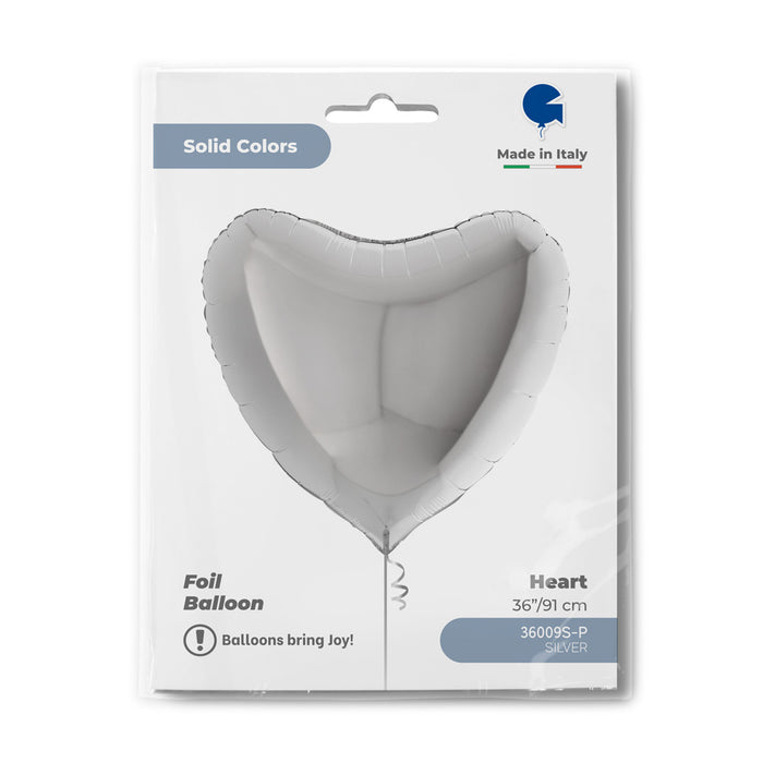 ABC36 Uni Herz 91 cm ø | Silber