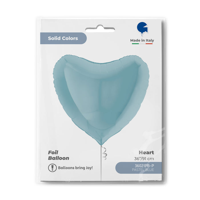 ABC36 Uni Herz 91 cm ø | Blau Pastell