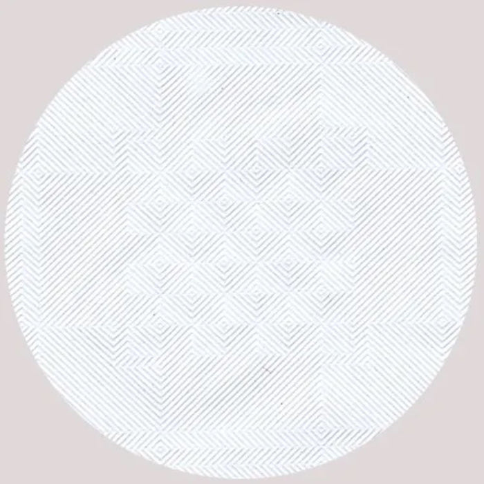 Tischdecke Papier mit Damastprägung 50x1m  | Weiß