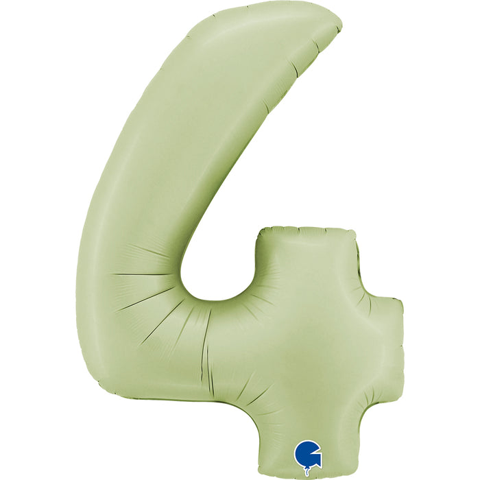 Riesenzahl Folienballon 26"/66cm | Satin Olive #4