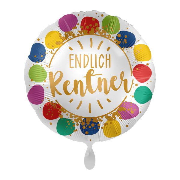 ABC18 Folienballon "Endlich Rentner" |Ø 43 cm