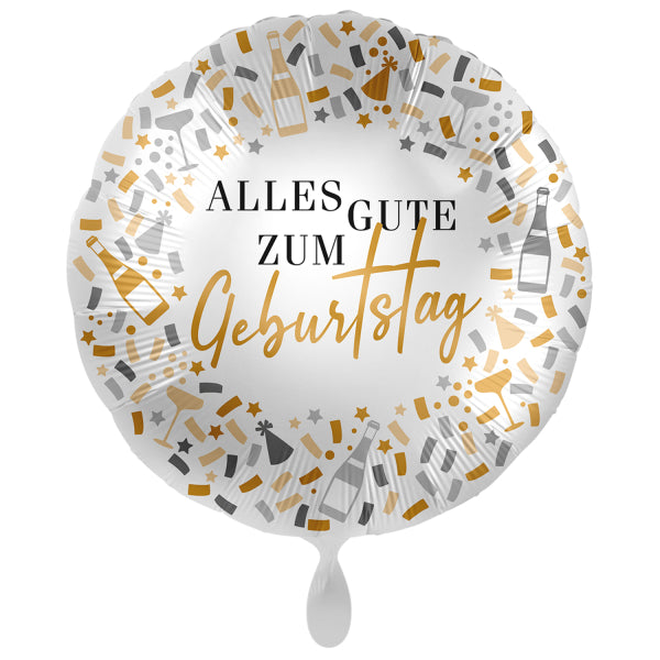 ABC18 Folienballon "Alles Gute zum Geburtstag" Ø43cm