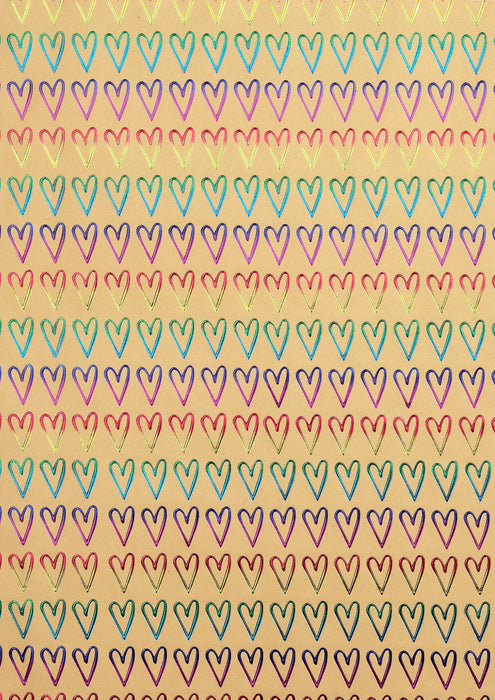 Geschenkpapier "Rainbow" farblich sortiert | 150 x 70 cm