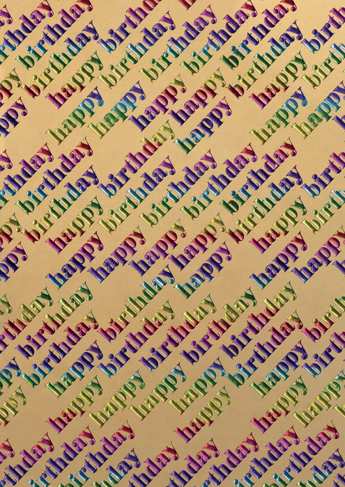 Geschenkpapier "Rainbow" farblich sortiert | 150 x 70 cm