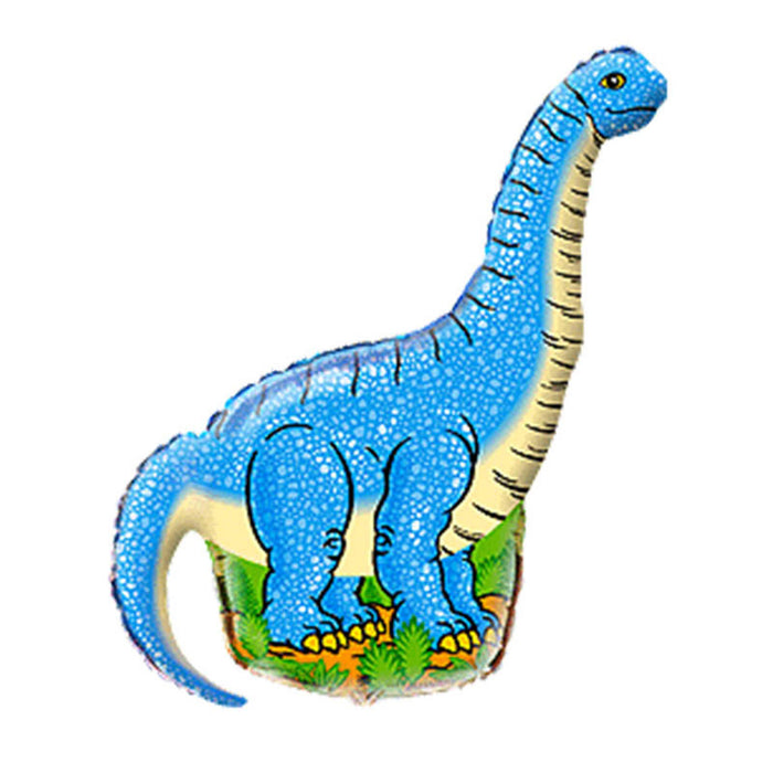Folienballon Lose - Langhalsdino / Diplodocus Blau E - HF2