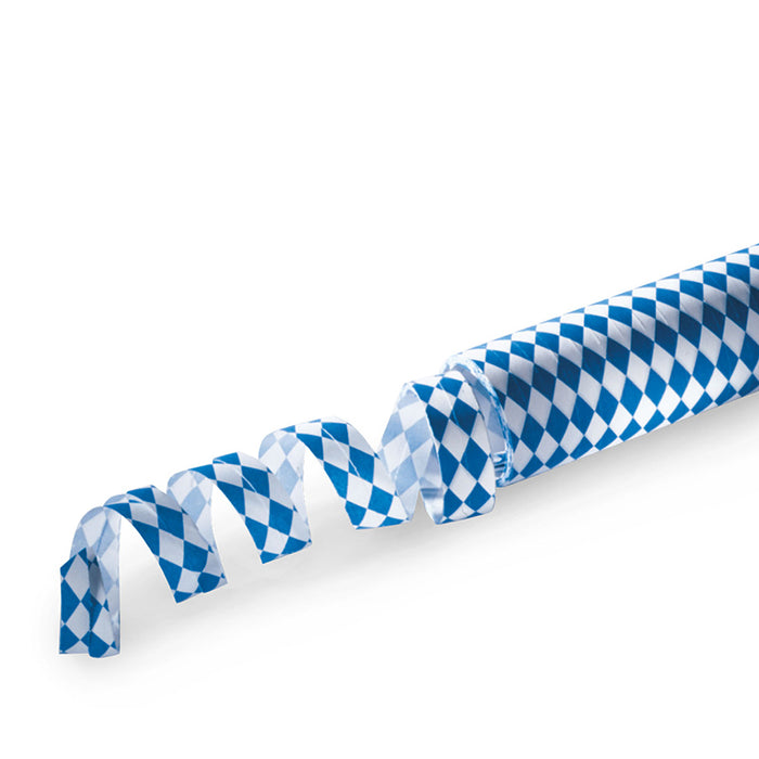 Luftschlangen "Bayern Weiß/Blau"- 4m / 1 Rolle