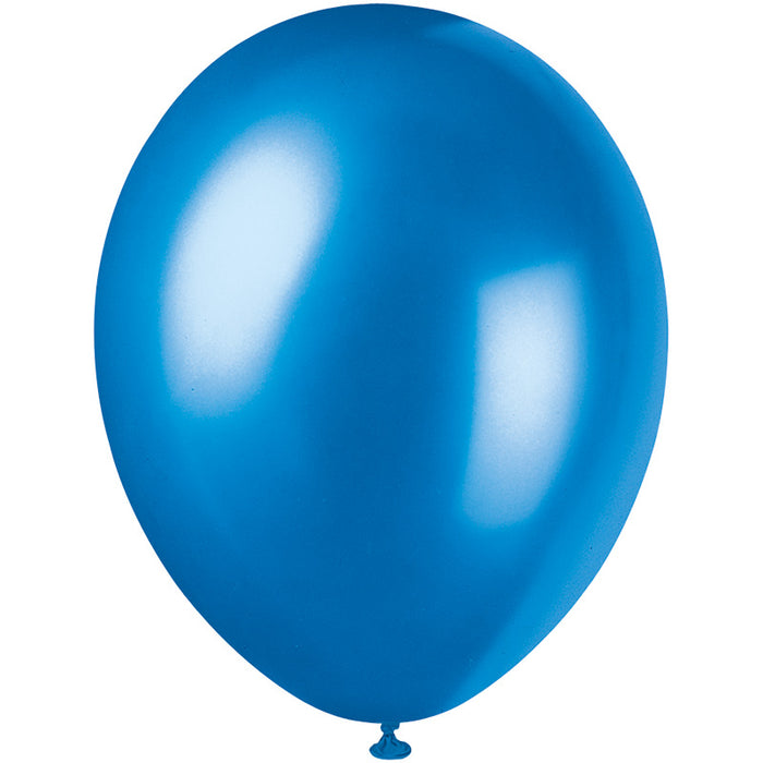 Latexballon Ø30cm Uni Metallic | 8Stk. - Dunkelblau