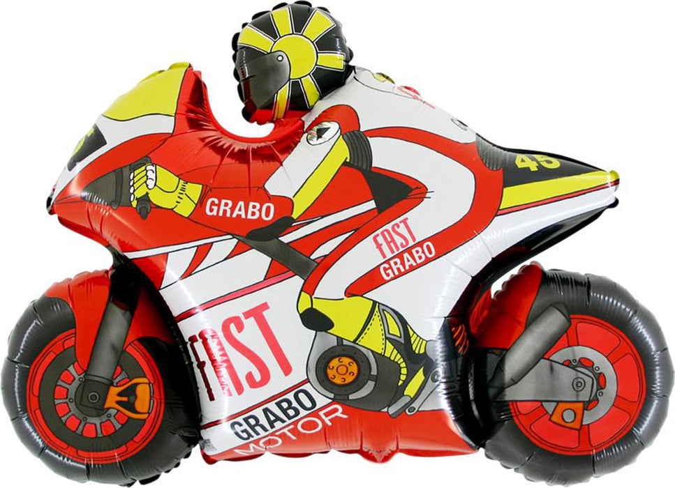 29" Shape Folienballon Lose - Motorrad Rot | HFE