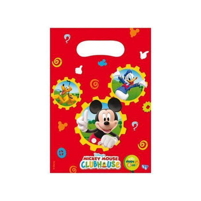 Geschenktüte PVC Mickey Club 6Stk./18x21cm