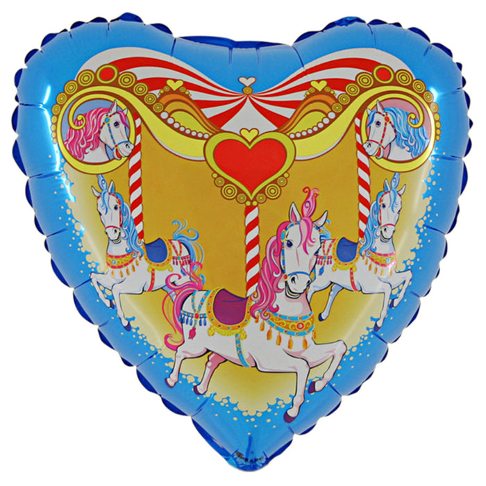 18" Folienballon Lose - Karusellpferdchen | 46 cm HF18
