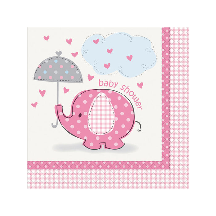 "Elefant Pink" | Servietten 16Stk./33x33cm