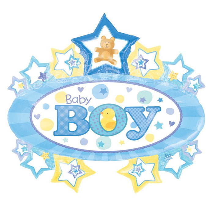 Folienballon Lose - FormII BABY BOY MARQUEE P35 - HF2