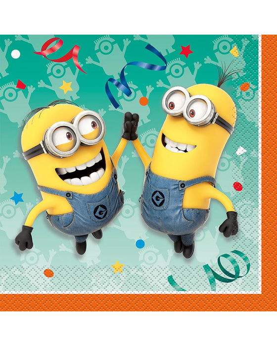 "Minions" Tischdeko | Servietten 16Stk./33x33cm