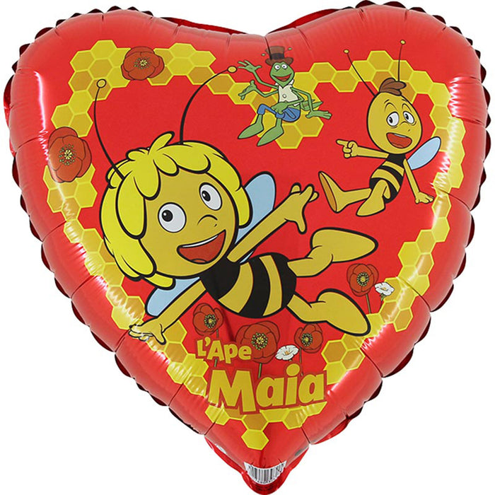 18" Folienballon Lose - Biene Maja&Friends Rot | HF18