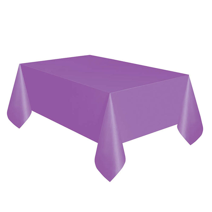 Tischdecke PVC Uni 137x274cm Lila Hell