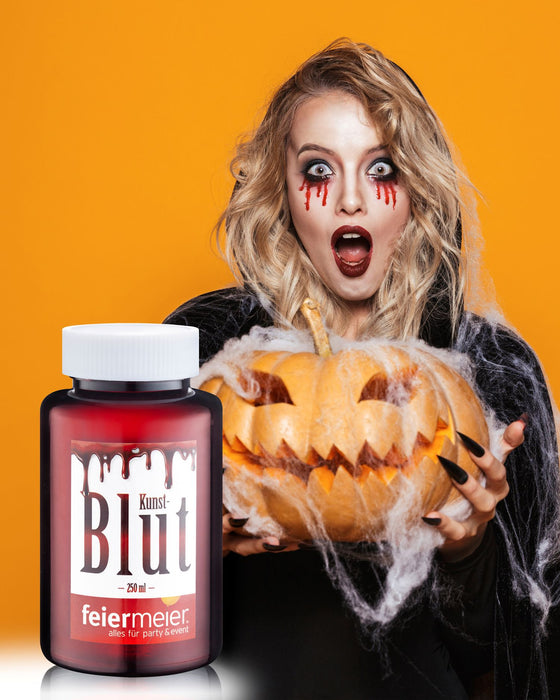 Kunstblut Vampirblut  250 ml Flasche | Hochwertiges Filmblut für realistische Spezialeffekte | Ideal für Halloween
