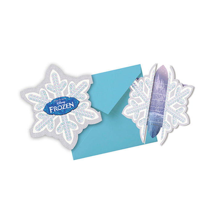 Einladung Frozen blau 6Stk.