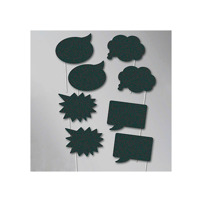 Foto-Props Tafel Sprechblasen 8-tlg.