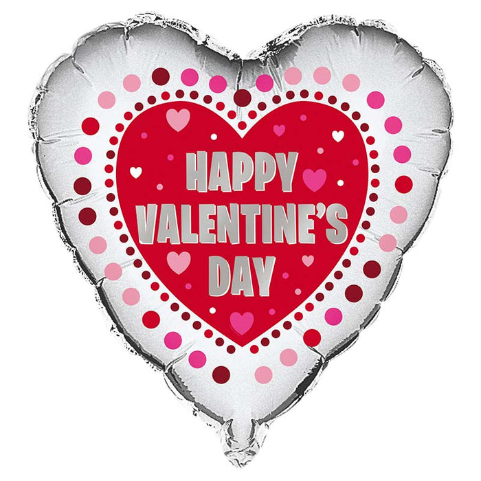 ABC18 Folienballon "Radiant Hearts Valentine" | Ø 45 cm