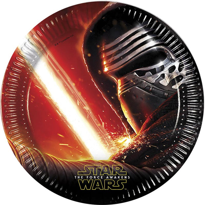 Pappteller Star Wars VII 23cmØ/8 St.