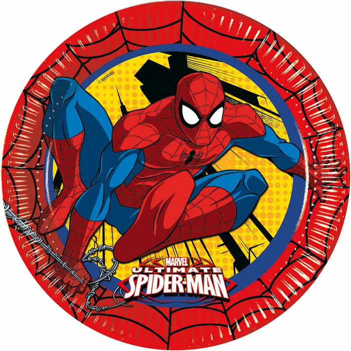 Pappteller Ultimate Spiderman 23cmØ/8 St.